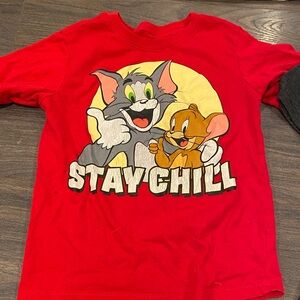 Tom and Jerry Red Kids Shirt size 4/5 12:13
